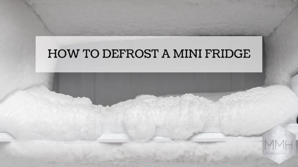 How to defrost a mini fridge