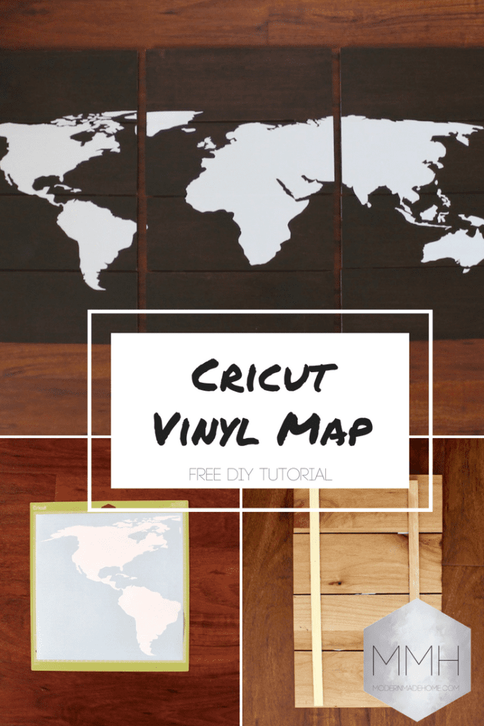 Wood Panel Map - DIY Cricut